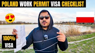 POLAND WORK PERMIT VISA CHECKLIST How to Get Poland Work Visa from India Fully Explained [upl. by Ianthe388]