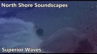 【Crashing Waves on Lake Superior】10 Hours Darkened Screen Ambience [upl. by Carly]