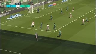 AS SaintEtienne vs Bordeaux  Ligue 1  Journée 36  06 Mai 2018  PES 2018 [upl. by Nicram279]