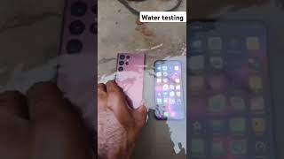 Iphone 13 pro amp samsung S22 ultra water 💦 testing watertesting shortvideo [upl. by Gula775]