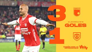 Santa Fe vs Boca Juniors goles  Copa BetPlay Dimayor 2024  Fase 1  Partido Ida [upl. by Larner939]