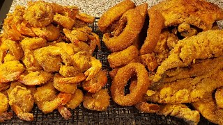 FriedFish FriedShrimp OnionRings [upl. by Llerrut]