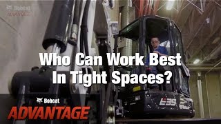 Working In Tight Areas Bobcat vs Other Excavator Brands [upl. by Fraya]