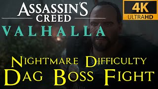 AC Valhalla  Dag boss fight  Nightmare Aesir difficulty playthrough [upl. by Vaenfila]