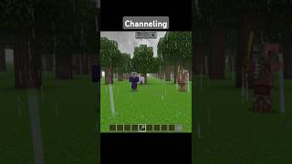 Minecraft Channeling ⚡⛈️ minecraft [upl. by Nodearb]