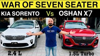 Changan Oshan X7 Comfort vs KIA Sorento 24L Model 2022 Detailed Comparison [upl. by Euseibbob]