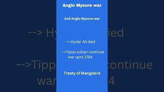 Anglo Mysore war 1st to 4th group2a mains group2 tnpsc ssc rrb [upl. by Darsie]