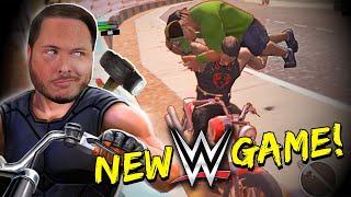 NEW WWE GAME that you NEED to PLAY WWE Racing Showdown [upl. by Nerrol]