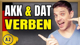 Verben mit Dativ amp Akkusativ  German verbs with accusative amp dative  Grammar explained [upl. by Telford412]