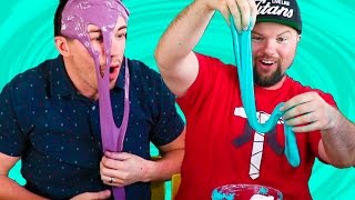 Men Try Making Slime for the First Time [upl. by Iraam]