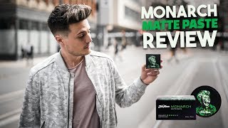 Mens Hair  Monarch Matte Paste Official quotReviewquot  BluMaan 2018 [upl. by Attelliw695]