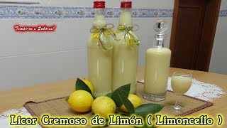 LICOR CREMOSO DE LIMÓN LIMONCELLO receta Ítaliana deliciosa y muy fácil [upl. by Euqimod]