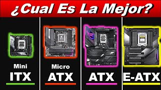 ¿CUAL ES LA MEJOR PLACA BASE MiniITX  MicroATX  ATX  EATX 💚⭐🧡⭐💜⭐💛 [upl. by Neerahs325]