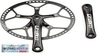 CYSKY Single Speed Crankset MTB Crankset 53T56T58T 170mm Crank Arm 130 BCD Review [upl. by Laval]