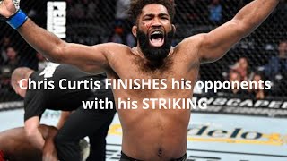 Chris Curtis FINISHES his opponents with his STRIKING [upl. by Adnaloj]