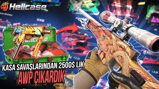 HELLCASE DE KASA SAVAŞLARINDAN 2500 LIK AWP ÇIKARDIK 😱 CSGO KASA AÇILIMI PROMO CODE [upl. by Cirle]