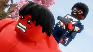 I made Red Hulk vs Captain America LEGO animation [upl. by Bej]