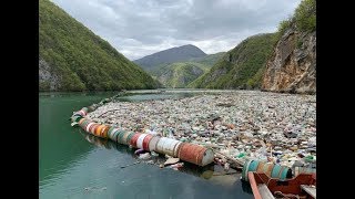 Bosnias OncePristine Drina River Clocked by Trash Garbage With No Environmental Solution in Sight [upl. by Hobie915]