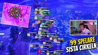 99 SPELARE I SISTA CIRKELN REAGERAR PÅ PROFFS FORTNITE [upl. by Georgette]