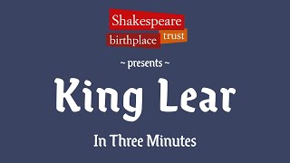 3Minute Shakespeare  King Lear  Animated Shakespeare Summaries [upl. by Mahgirb]