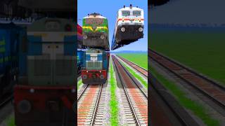 Bumpy Railroad Track for Fly Train in Realistic Simulator railroad train shorts [upl. by Hortense]