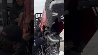 Ready to tractorpull at the Midwest Winter Nationals tractorpulling tractor tractorvideo [upl. by Fenton]