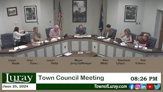 Luray Town Council Special Meeting [upl. by Agripina]