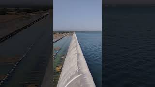 Hub Dam reservoir and ogee type spillway  karachi water supply source wapda water [upl. by Cofsky4]