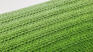 How To Crochet FAST and EASY Double Crochet Duo Stitch [upl. by Bagger]