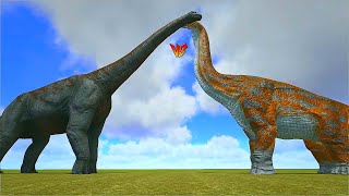 Ark Survival  GIRAFFATITAN vs LARGE DINOSMONSTERS Ep520 [upl. by Otinauj572]