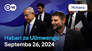 DW Kiswahili Habari za Ulimwengu  Septemba 26 2024  Mchana  Swahili Habari leo [upl. by Kerge627]