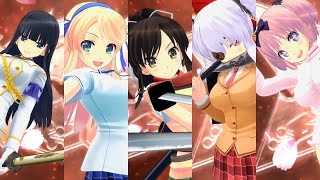 Senran Kagura Burst ReNewal PS4  Hanzō Girls Gameplay [upl. by Acinimod]