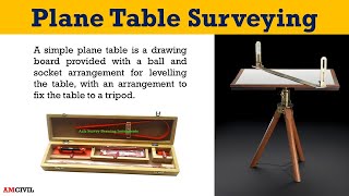 SampG M1  Plane Table Surveying  Graphical method  Orientation using compass amp back sighting [upl. by Refinaj]