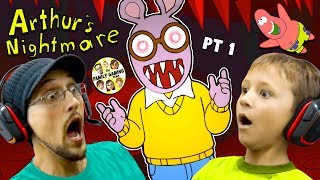 ESCAPE the CRAZY CARTOON Night 1 amp 2 FGTEEV vs Arthur the Aardvark 1 [upl. by Ydnir]