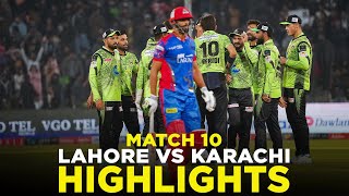 Full Highlights  Lahore Qalandars vs Karachi Kings  Match 10  HBL PSL 9  M2A1A [upl. by Bank]