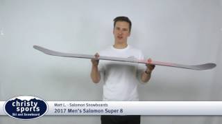 2017 Salomon Super 8 Mens Snowboard Review [upl. by Pate]