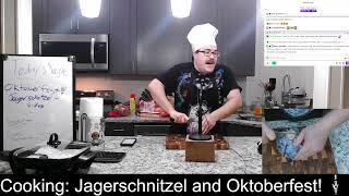 Doctor Whos Cooking Jagerschnitzel and German Sides for Oktoberfest The WBPL76 Cooking Show [upl. by Mackoff]