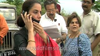 Shabana Azmi and Parikshit Sahni on the set of film Saaz [upl. by Decima19]