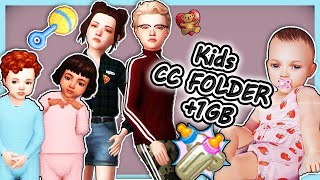 1GB KIDS CC FOLDER infant toddler child Maxis Match The Sims 4 [upl. by Mikaela918]