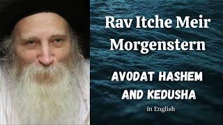 Rav Yitzchak Meir Morgenstern on Avodat Hashem and Kedusha english [upl. by Zehcnas]