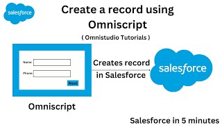 Create record using Omniscript  Omnistudio Developer Part 6 [upl. by Whitnell]