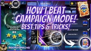 HOW I COMPLETED CAMPAIGN MODE BEST TIPS amp TRICKS WWE Supercard S10 [upl. by Burch]