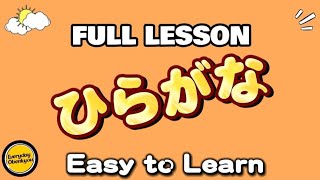 FULL LESSON HIRAGANA ll EASY AND BASIC nihongo japanese hiragana everydayobenkyou [upl. by Walls]