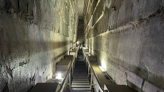 Full tour inside the Great Pyramid of Giza  Pyramid of Cheops aka Khufu  Trip to Kairo Egypt 2021 [upl. by Aimahs]