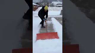 Snow removing shovel make work easy [upl. by Vasileior860]