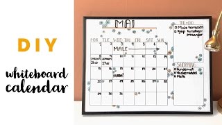 DIY Easy whiteboard calendar [upl. by Anahsat483]