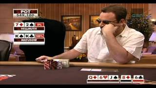 Phil Hellmuth Great BLUFF 72 vs KK [upl. by Alrep]