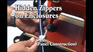 Install a Hidden Vertical Zipper for an Enclosure  Part 2 [upl. by Dulla]