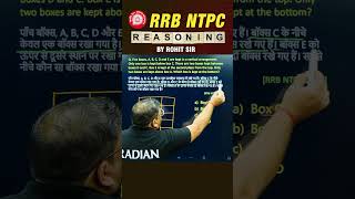 🔥BOX BASED PUZZLE  REASONING BY ROHIT SIR  shorts ssc rrbntpc ntpcexam radianmensa [upl. by Ahsetan643]