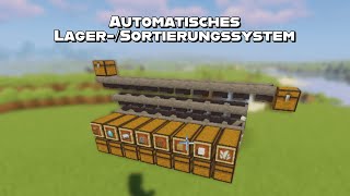 Automatisches SortierungsLagersystem Minecraft 119120 JavaampBedrockKomplettes Tutorial Deutsch [upl. by Accisej]